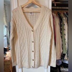 Little Moon Cream Cable Knit Sweater